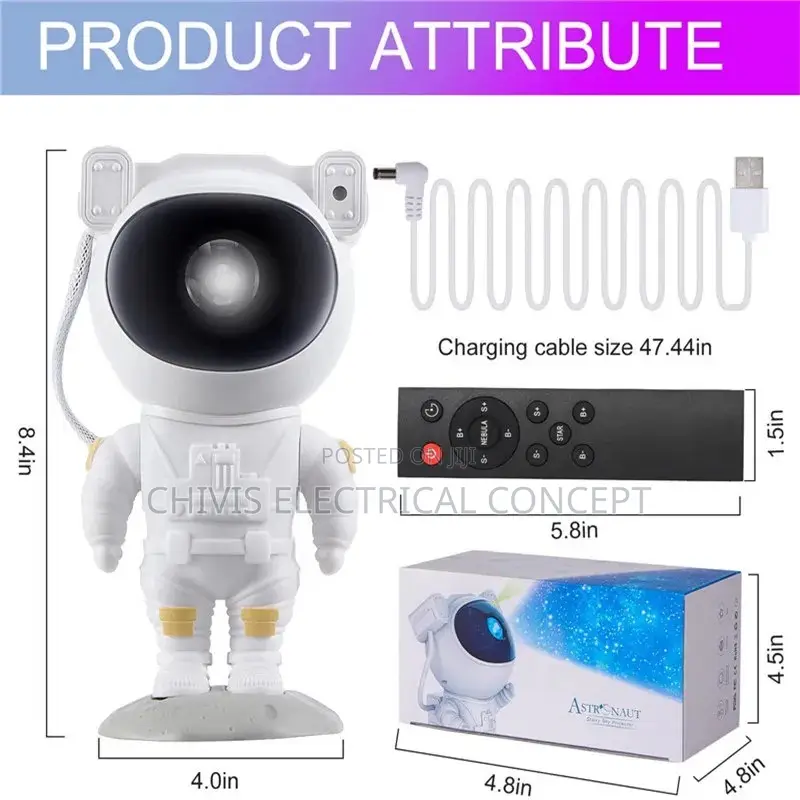 Galaxy Star Astronaut Projector LED Night Light Starry Sky