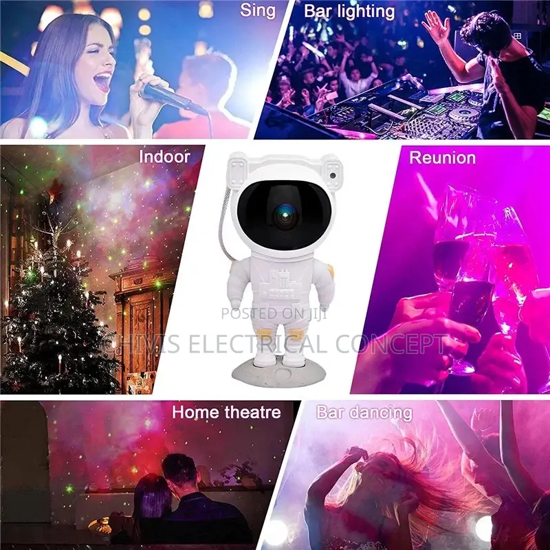 Galaxy Star Astronaut Projector LED Night Light Starry Sky