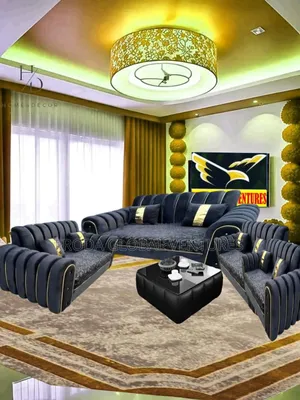 Lovely 7seaters Sofa Chairs + Table. Set of 3+2+1+1 Couch
