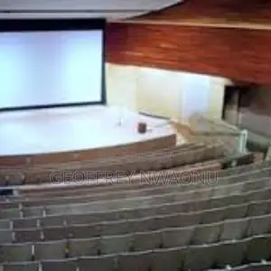 144 X144 Motorized Projector Screen|Remote-Controlled Screen