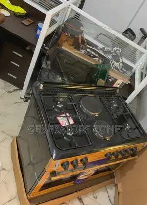 MAXI 60*90 (4+2) WOOD GAS COOKER - 4 Gas, 2 Electric