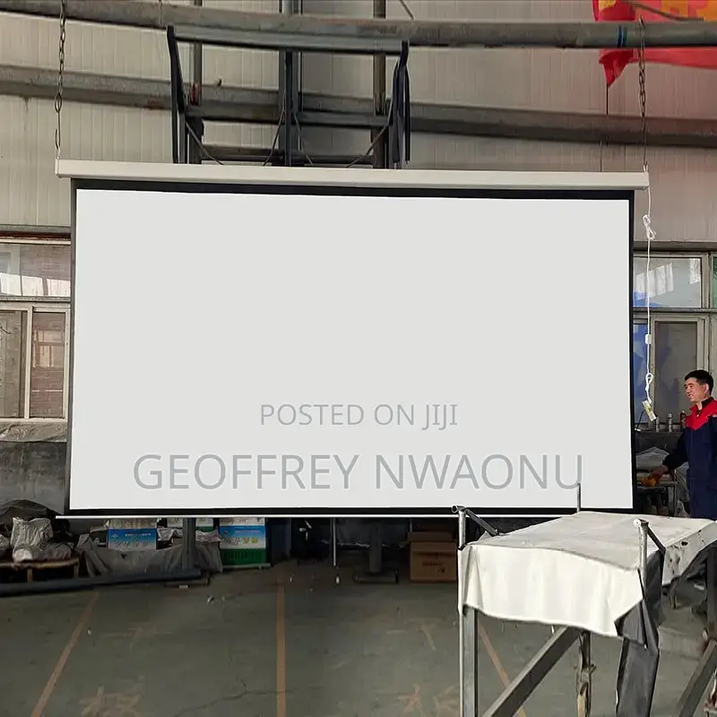 180 X180 Motorized Projector Screen||Screen With Remote