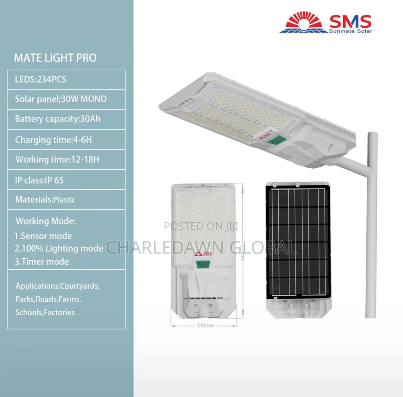 SMS Solar Street Light( Mate Light PRO )
