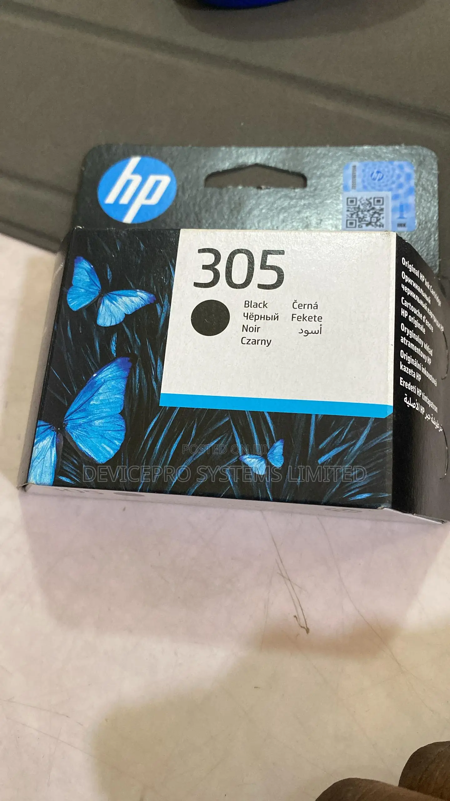 Hp 305 Black Ink Genuine