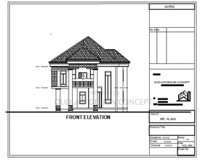 Full Architectural Design Plan, Section,Elevation, Roof Plan