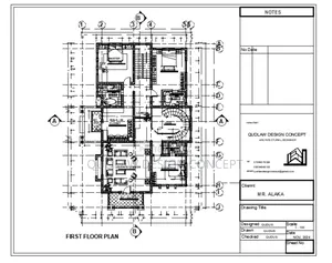 Full Architectural Design Plan, Section,Elevation, Roof Plan