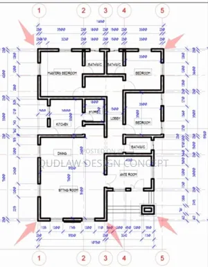 Full Architectural Design Plan, Section,Elevation, Roof Plan