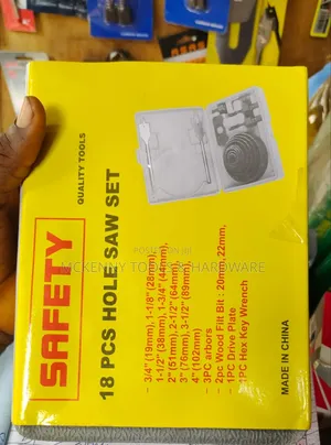 Safety Quality Tools 18 PCS Hole Saw Set 3/4" (19mm