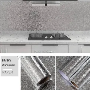 Kitchen Cabinet Foil Sticker - Silver