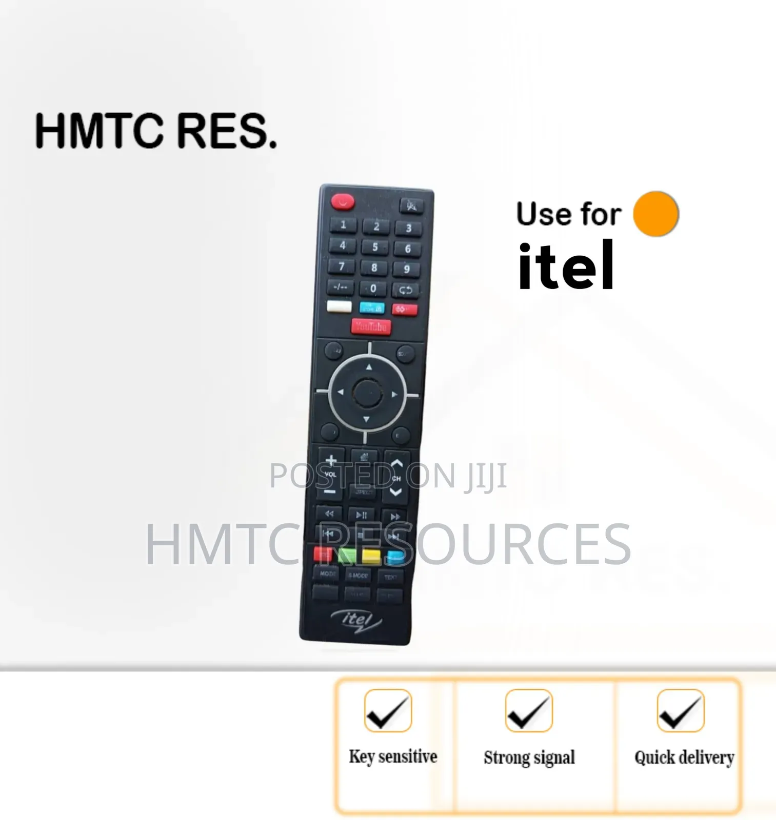 Itel Smart Television Replacement Remote Control