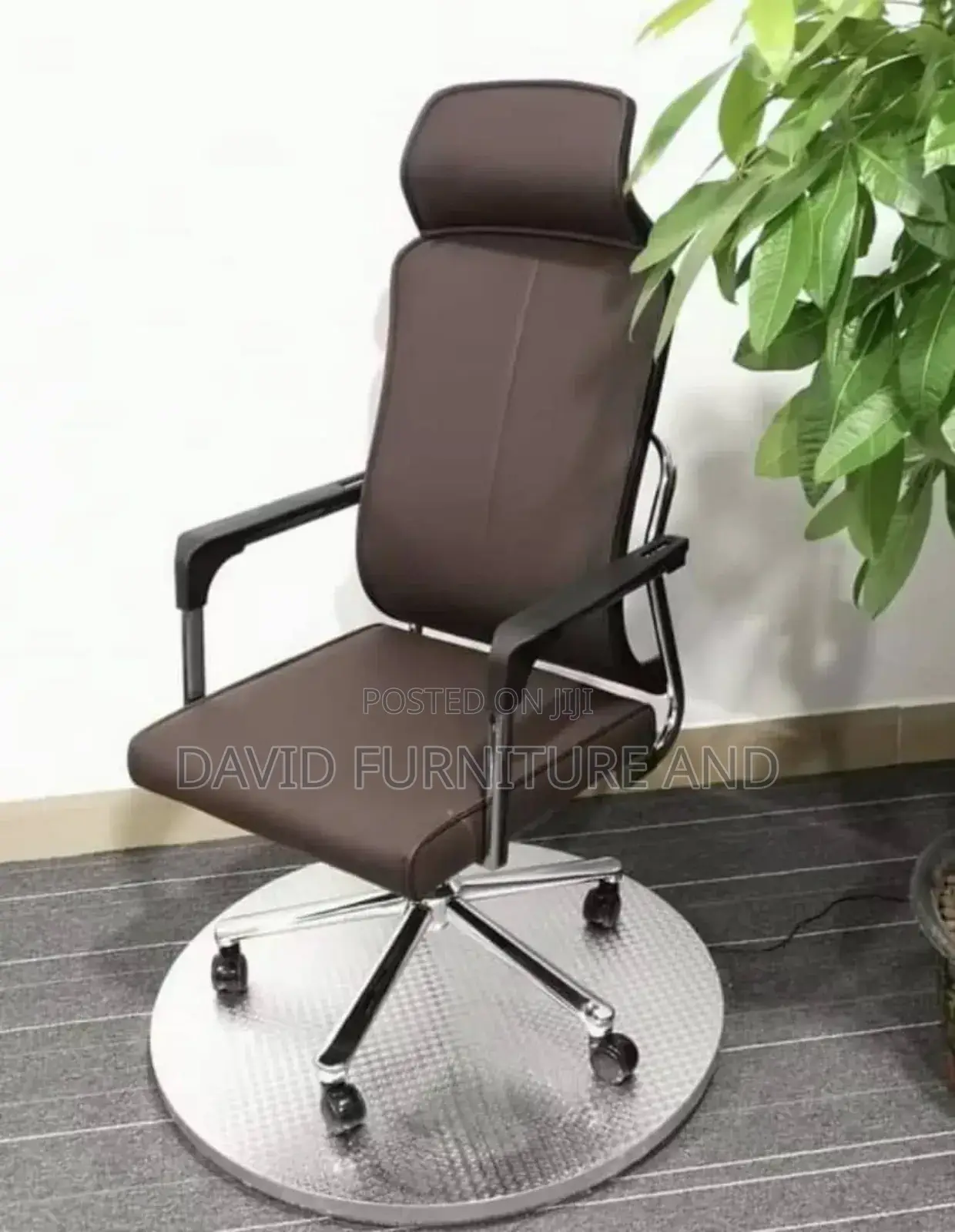 Brown Leather Office Chair