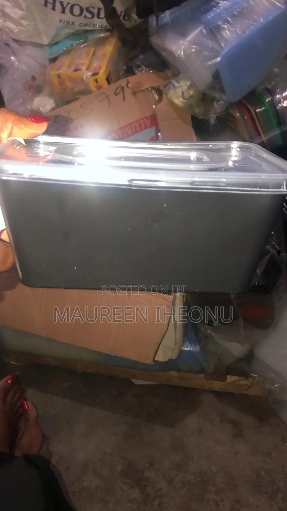 1000ml BLACK PLASTIC PACK - A Pack of 100pcs