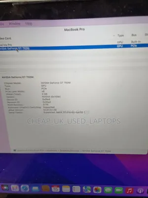 Laptop Apple MacBook Pro 16GB Intel Core I7 SSD 256GB