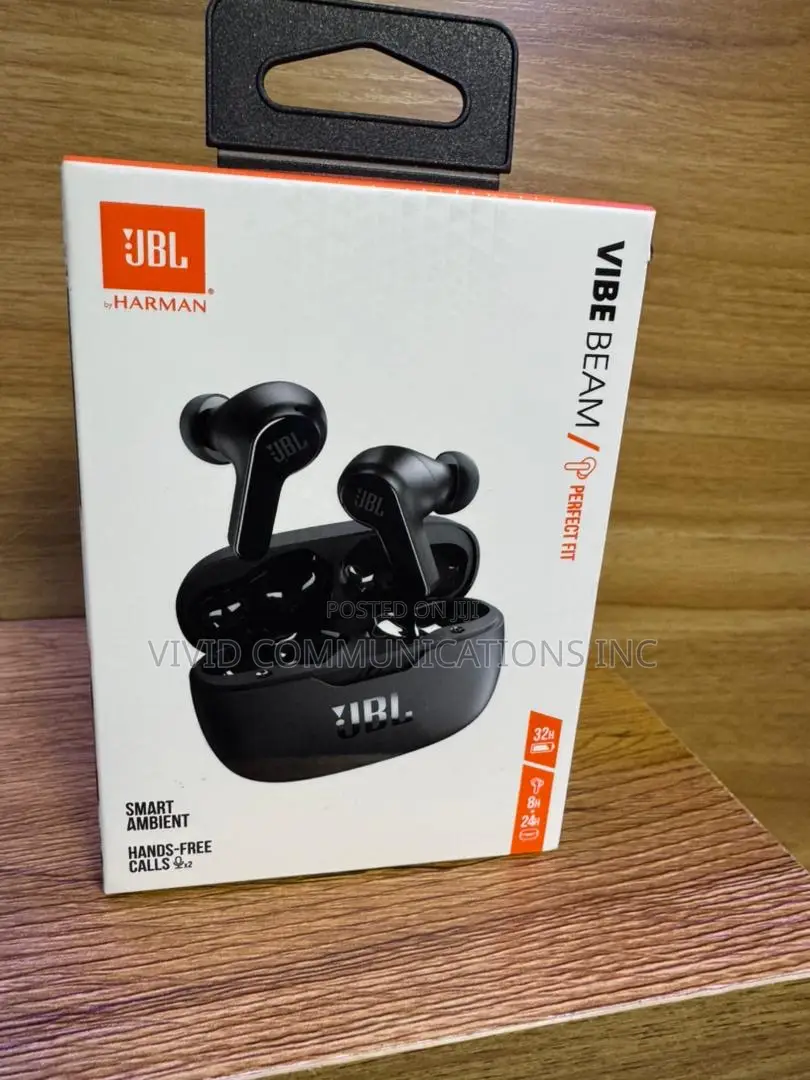 JBL Vibe Beam True Wireless Bluetooth Earbuds - Black