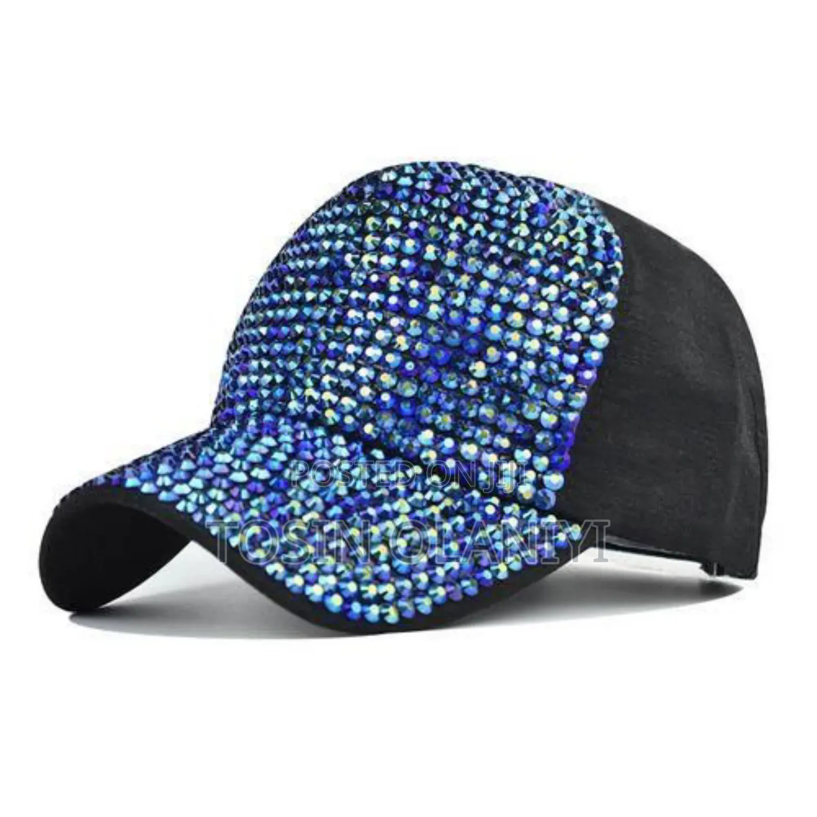 Bling Denim Face Caps