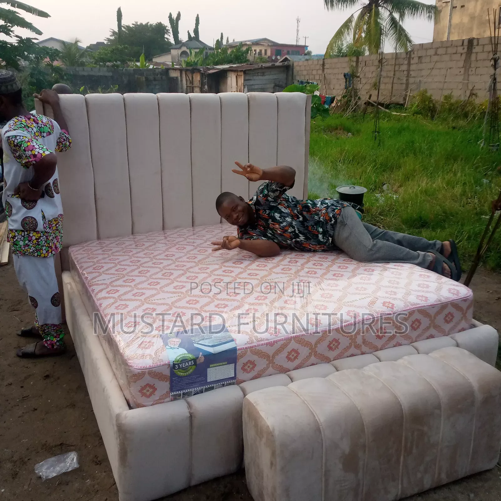 Quality Upholstery Padded 6x6 Bedframe