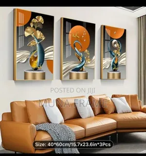 Abstract Wall Design for Your Sitting Room