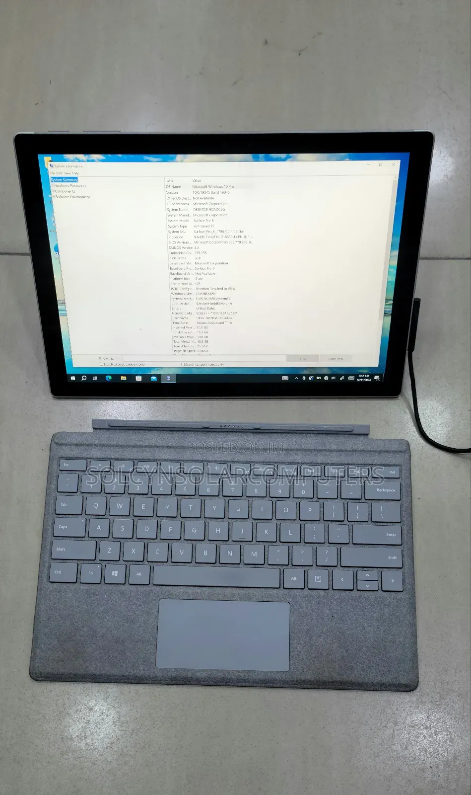 Laptop Microsoft Surface Pro 6 16GB Intel Core I7 SSD 512GB
