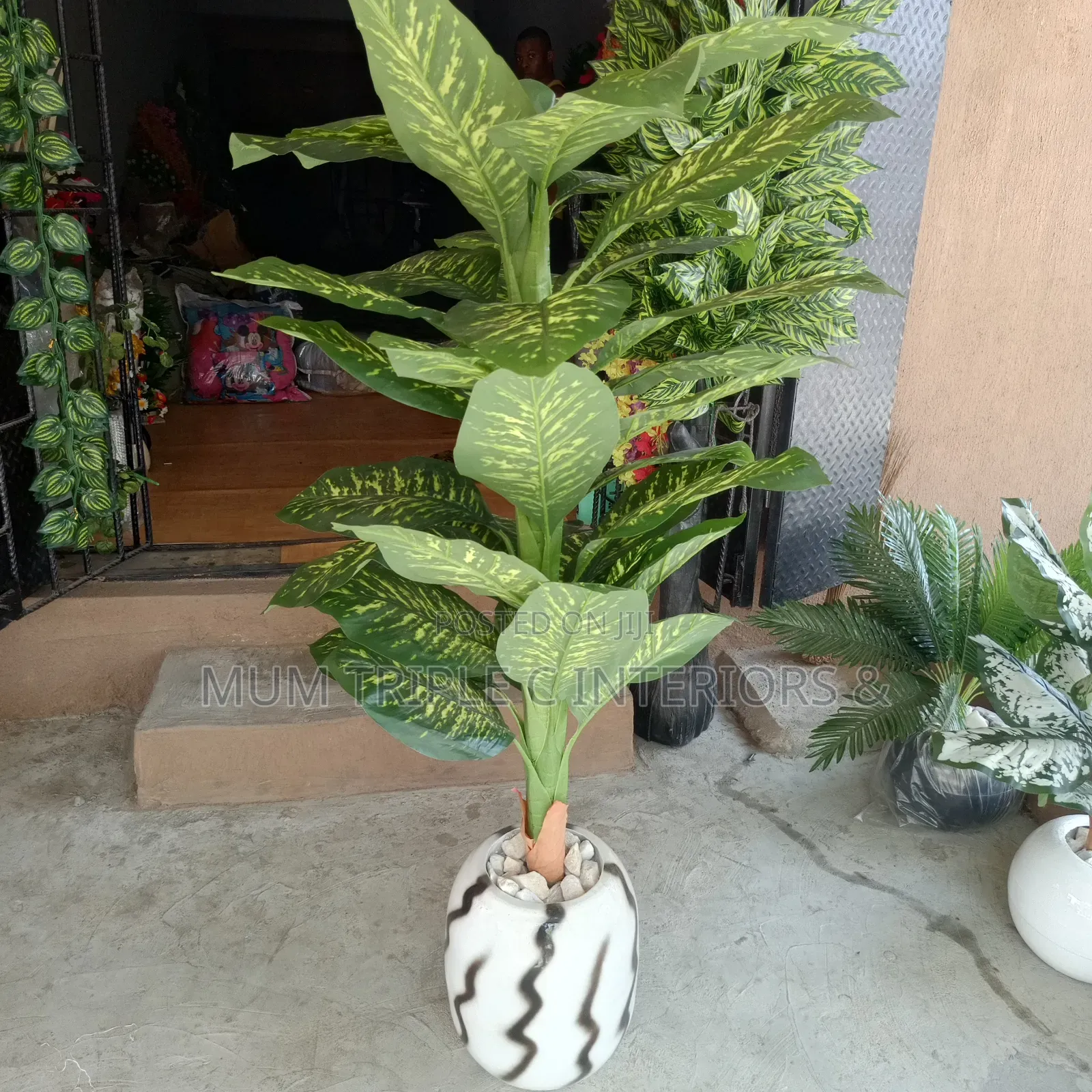 Artificial Flowers and Vase in Multiple Designs