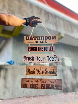 Bathroom Rules Plaque