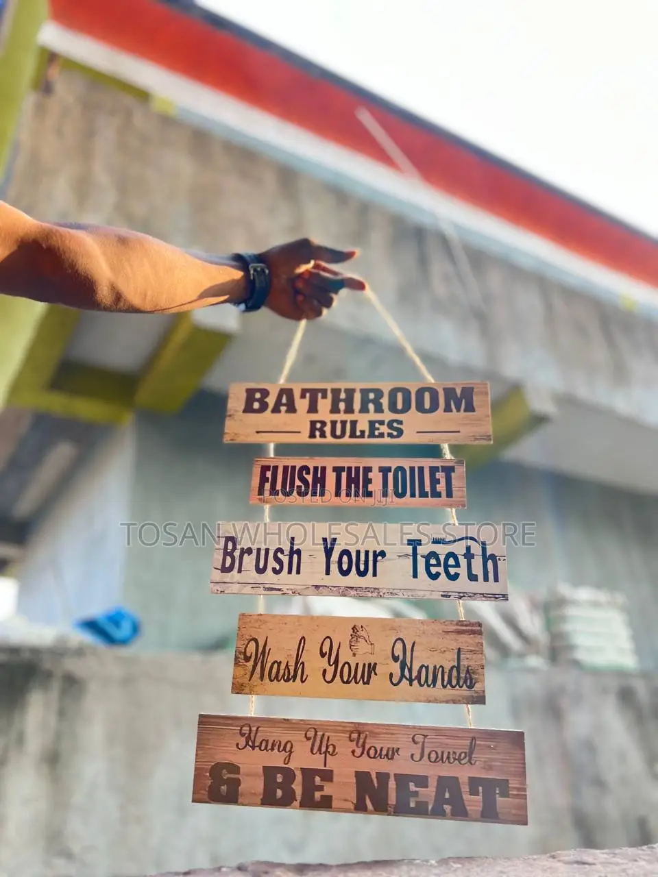 Bathroom Rules Plaque