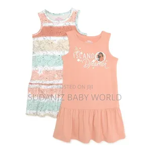 Moana Baby and Toddler Girls’ Tank Dress, 2-Pack