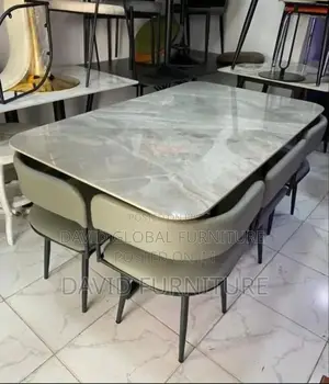 Marble Top by 6 Chairs