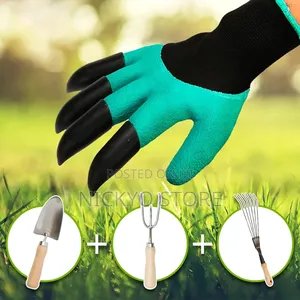 1 Pair Garden Gloves With Claws
