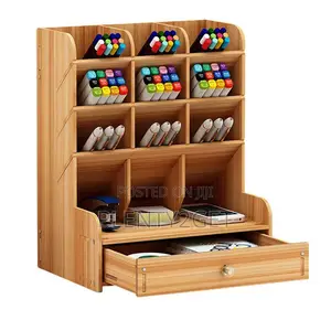 Desk Organizer, Multi-functional Pen Holder Supplies Storage