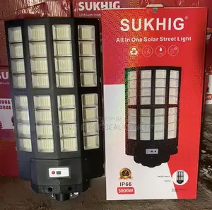 3000W SUKHIG Solar Street Lights Outdoor 300000LM Commercial