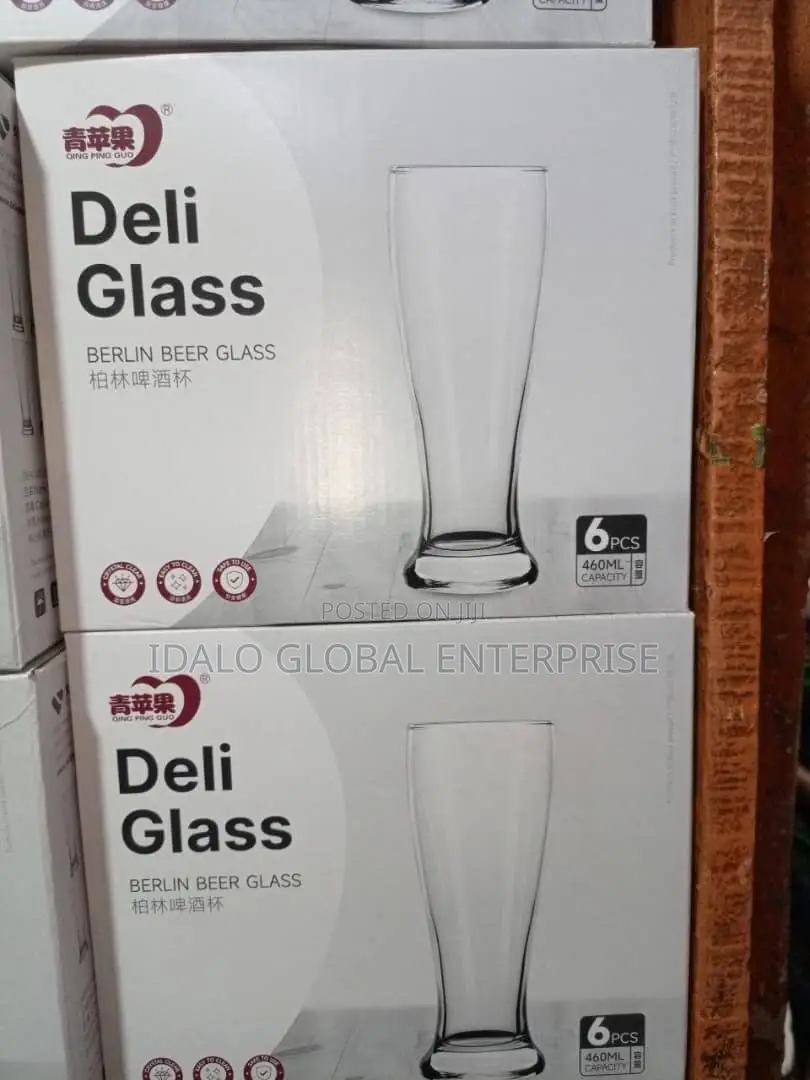 Beer Glass Cup - 6pcs