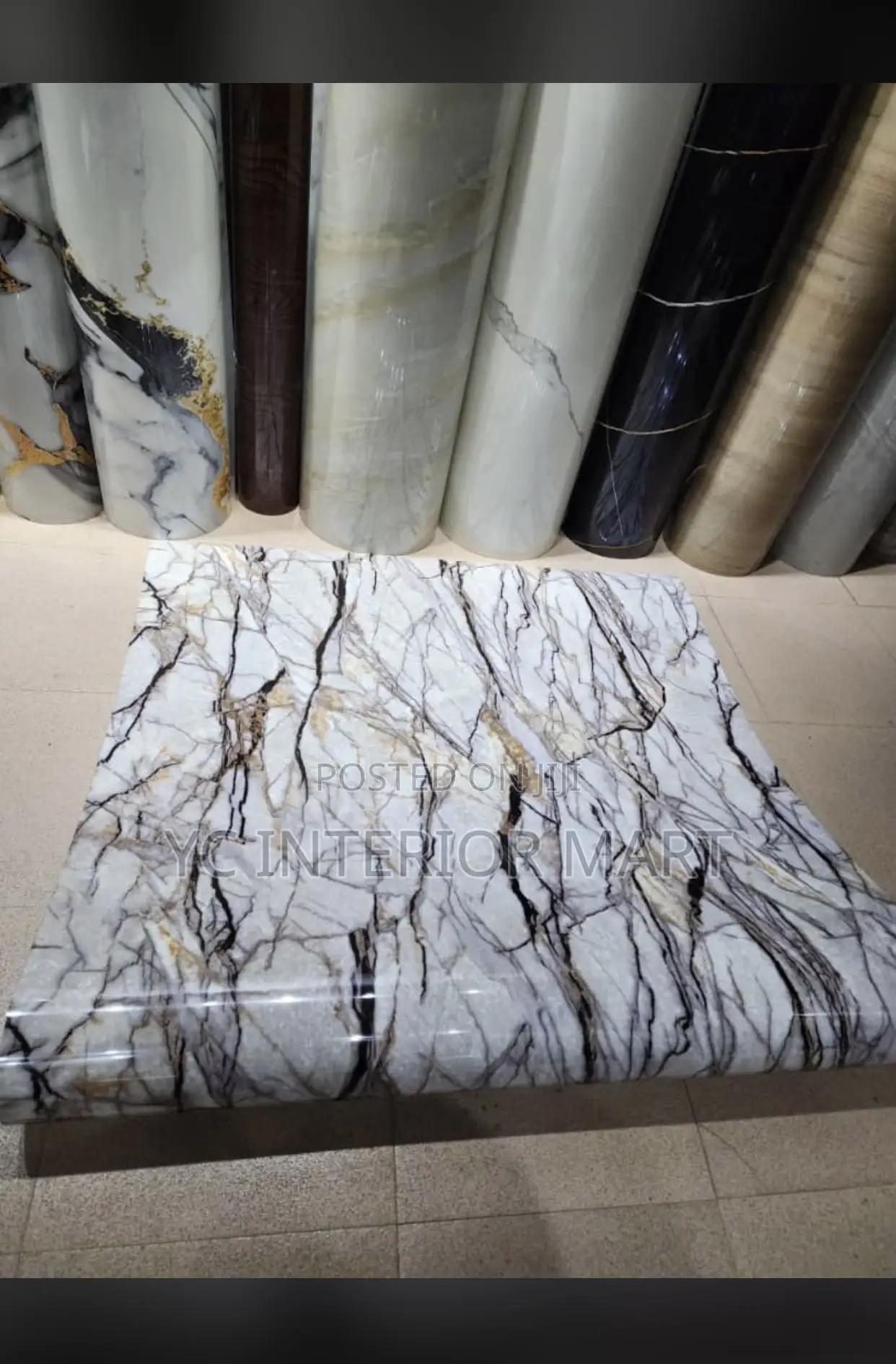 Glossy Quality Marble Foam Wallpaper Wall Sheet