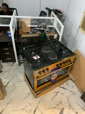 Maxi 90*60 Freestanding 4+2 Oven With Wooden Style - F9e42g2