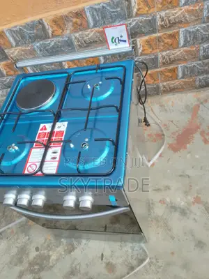 Brand New 3+1 Silver Gas Cooker + (Oven)
