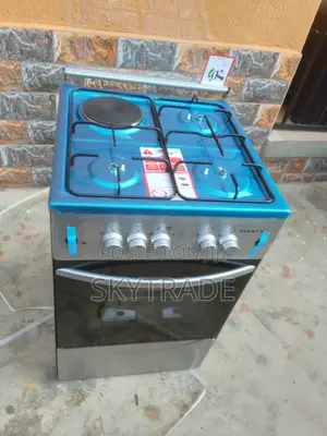 Available Silver 3+1 Maxi Gas Cooker +Oven
