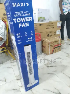 Maxi 40" Oscillating Airflow Tower Fan With Remote Control