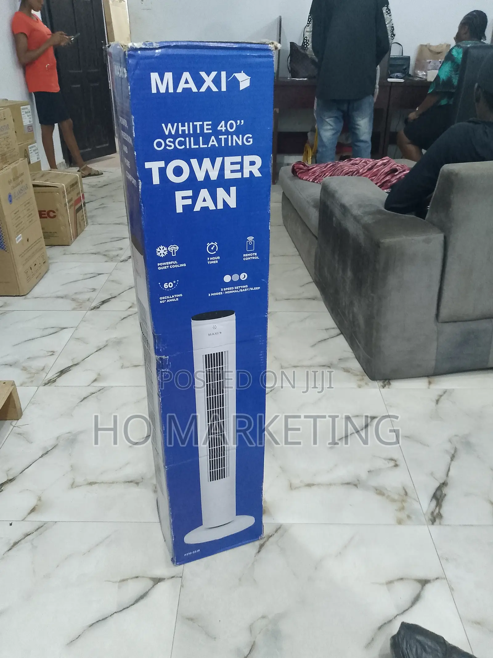 Maxi 40" Purebreeze Oscillating Tower Fan With Remote