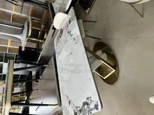 Set of Eight Seaters Marble Dining