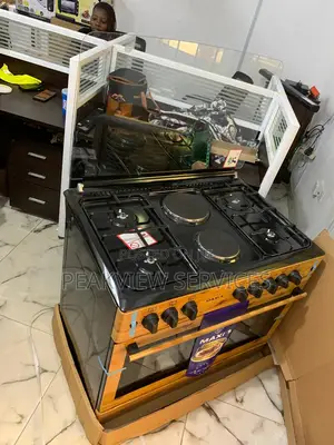 Maxi 90*60 Premium Gas Cooker Wooden Oven 4+2 - F9E42G2