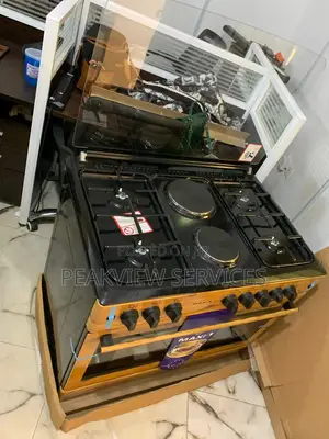 Maxi 90*60 Freestanding 4+2 Wooden Oven Gas Cooker- F9E42G2