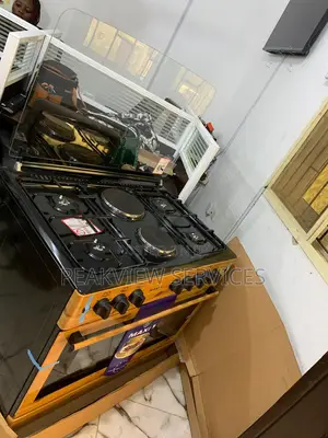 Maxi 90*60 Elegant 4+2 Wooden Kitchen Oven Grill Gas Cooker
