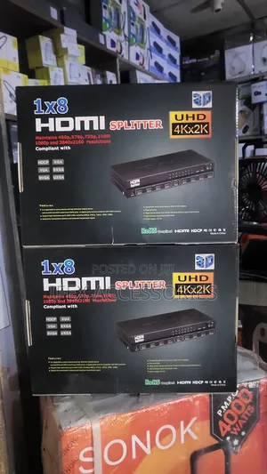 HDMI Splitter 8 Way to Mutiple Monitors/Projector 1 X 8