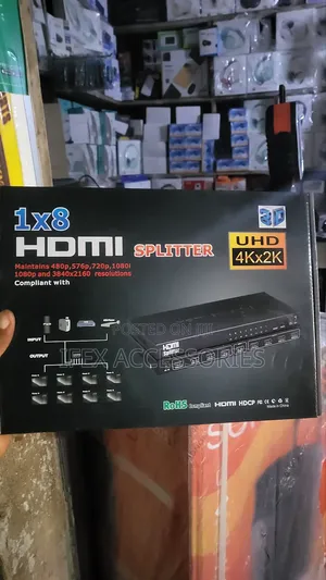 HDMI Splitter 8 Way to Mutiple Monitors/Projector 1 X 8