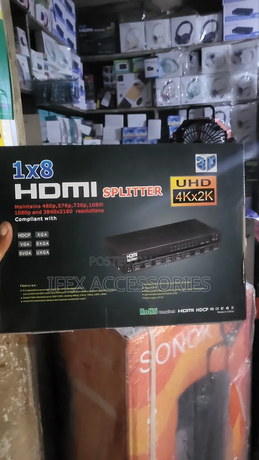 HDMI Splitter 8 Way to Mutiple Monitors/Projector 1 X 8