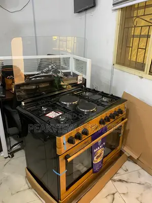 Maxi 90*60 Gas Cooker 4+2 Wooden Oven Control Panel -F9e42g2