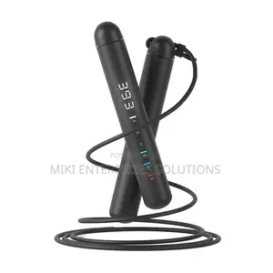 Porodo Jump Skip Rope With Counter – Black
