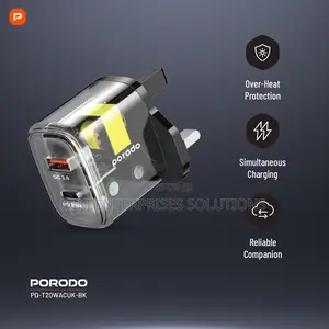Porodo Dual Output 20W+18W Quick Charger