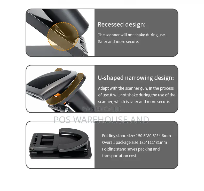 Licon Wireless Barcode Scanner With Stand