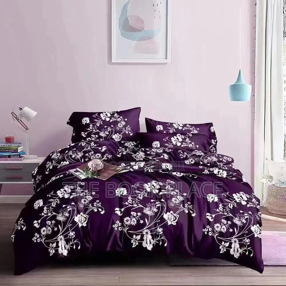 Purple Flower Cotton Bedding