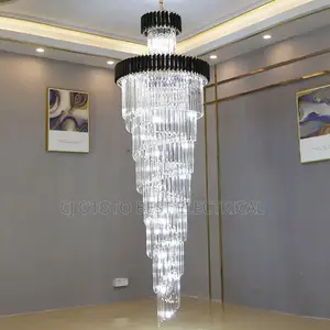 Crystal Interiors Luxury Long Staircase Light Gold Black